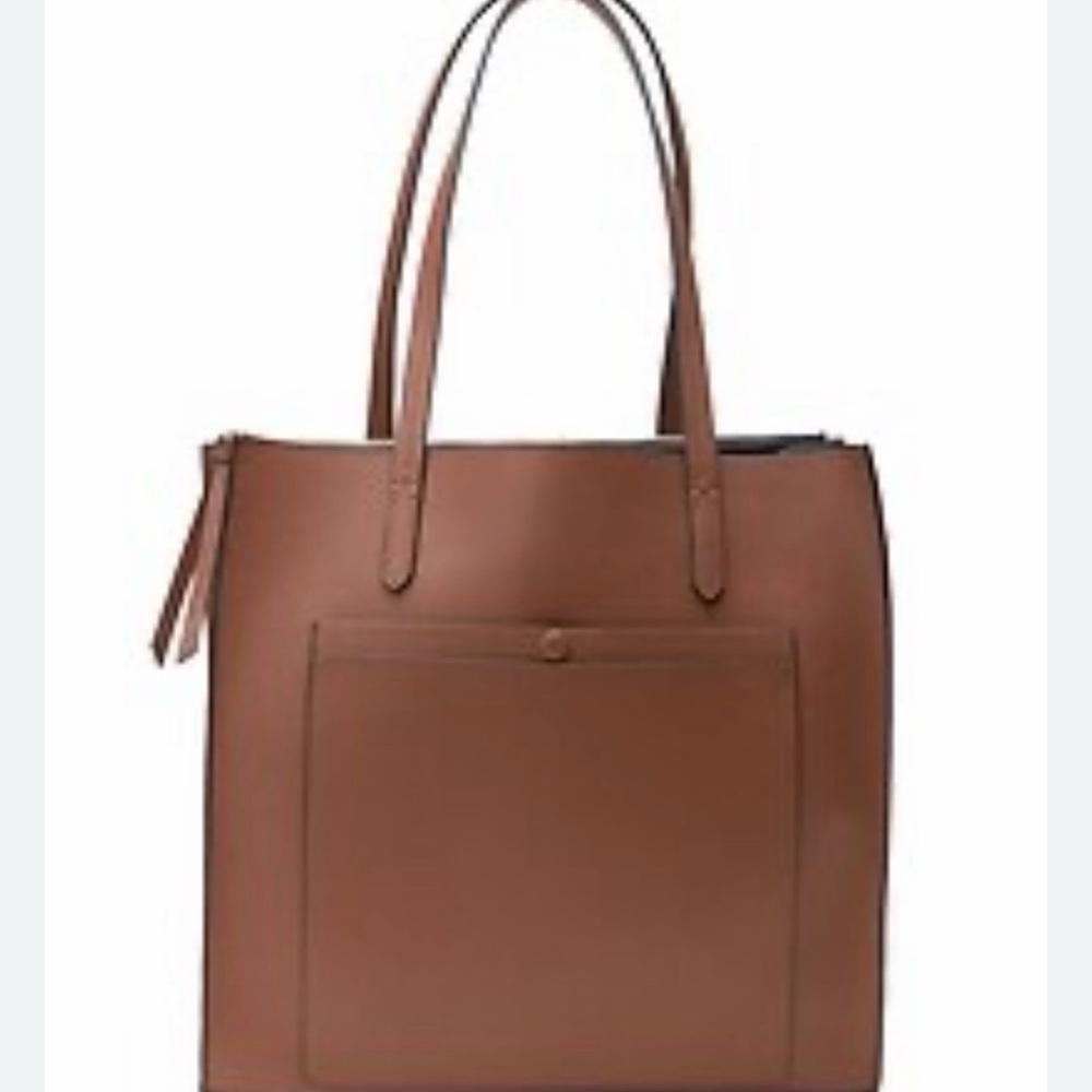 12 Hour Large 100% Leather Tote from banana republic